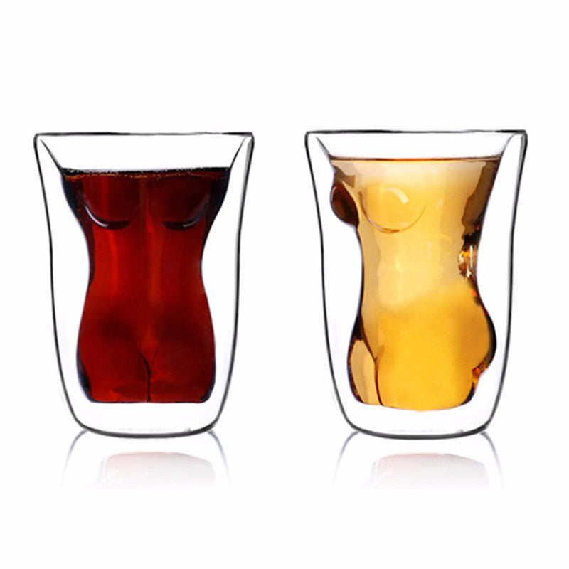 Sexy Lady Double Wall Liquor Glass