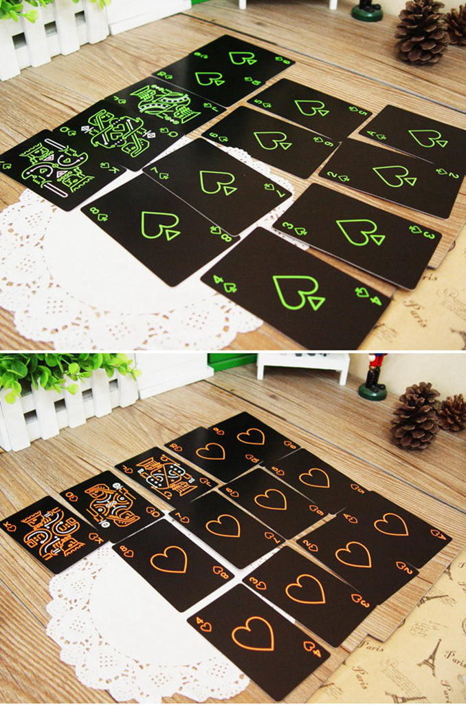 Novelty Glow In The Dark Playing Cards