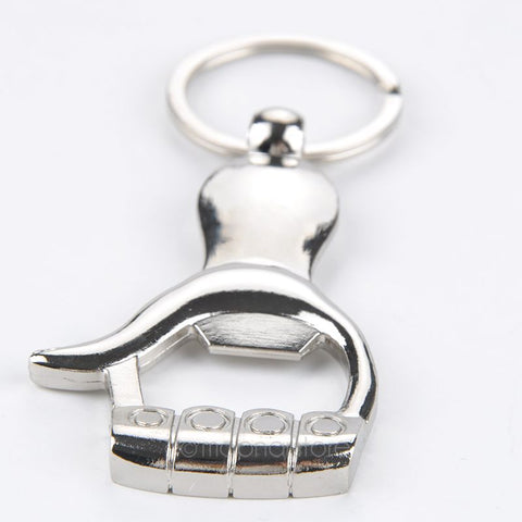 Palm Shape Bottle Opener Keyring