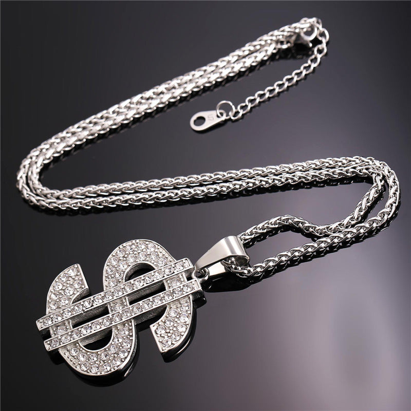US Dollar Stainless Pendant