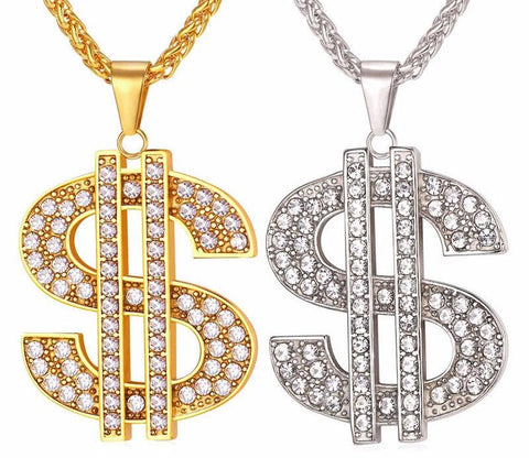 US Dollar Stainless Pendant
