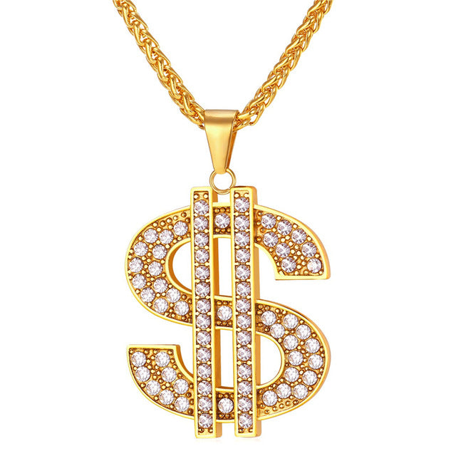 US Dollar Stainless Pendant