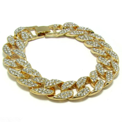 Gold Fully Iced Out Bling